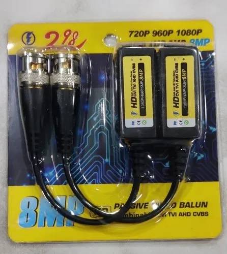 8mp hd passive video balun combinable cvi tvi ahd cvbs