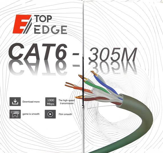 Top Edge Cat6 UTP 305M Higher Speed 1000mbps
