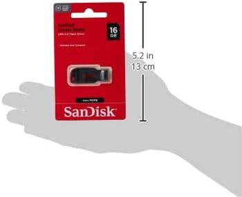  SanDisk 16GB Cruzer Blade USB 2.0 Flash Drive - ‎SDCZ50-016G-B35, Black