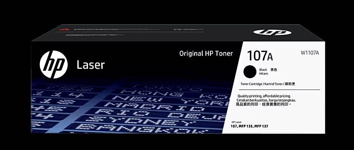 HP 107A Black Original Laser Toner Cartridge - (W1107A)