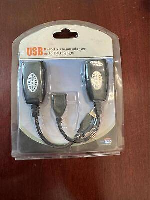 USB Rj45 Extension Adapter Up to 150ft/45m Length