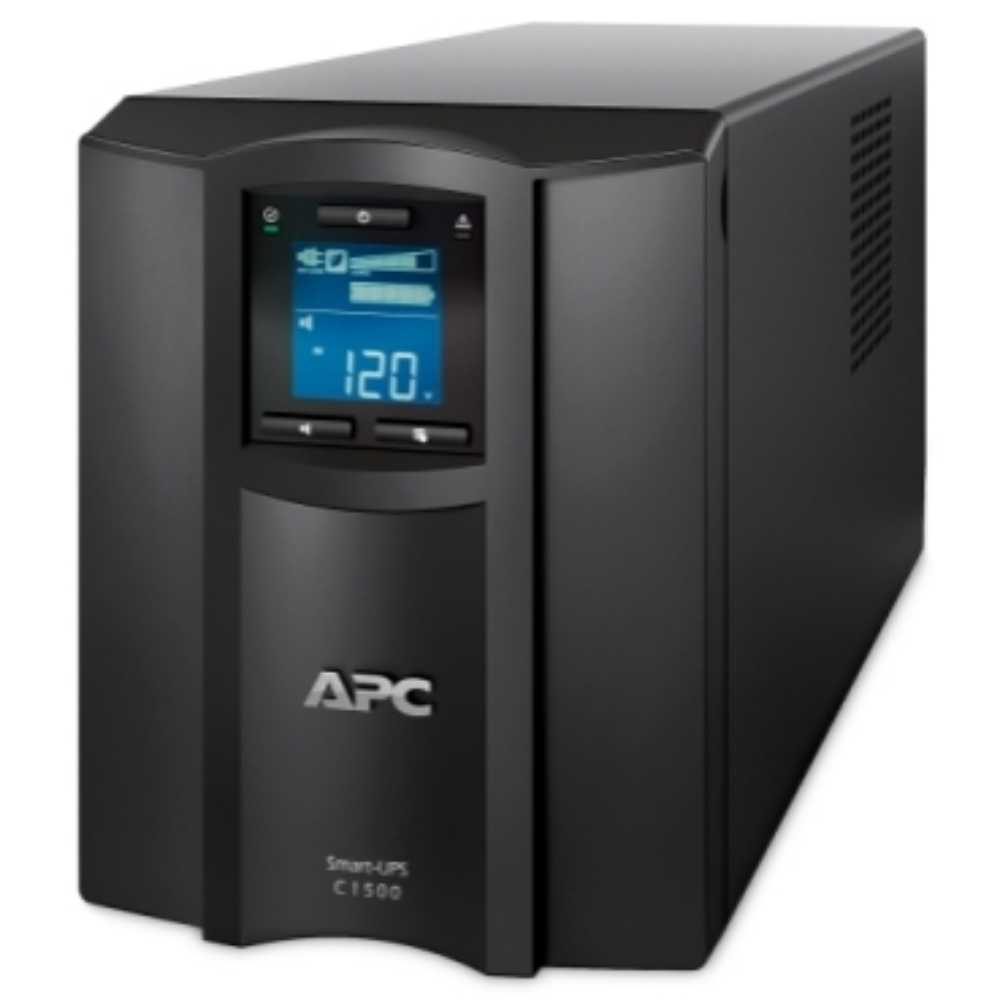 APC SMC1500IC Smart-UPS C, Line Interactive, 1500VA, Tower, 230V, 8x IEC C13 outlets, SmartConnect port, USB and Serial communication, AVR, Graphic LCD
