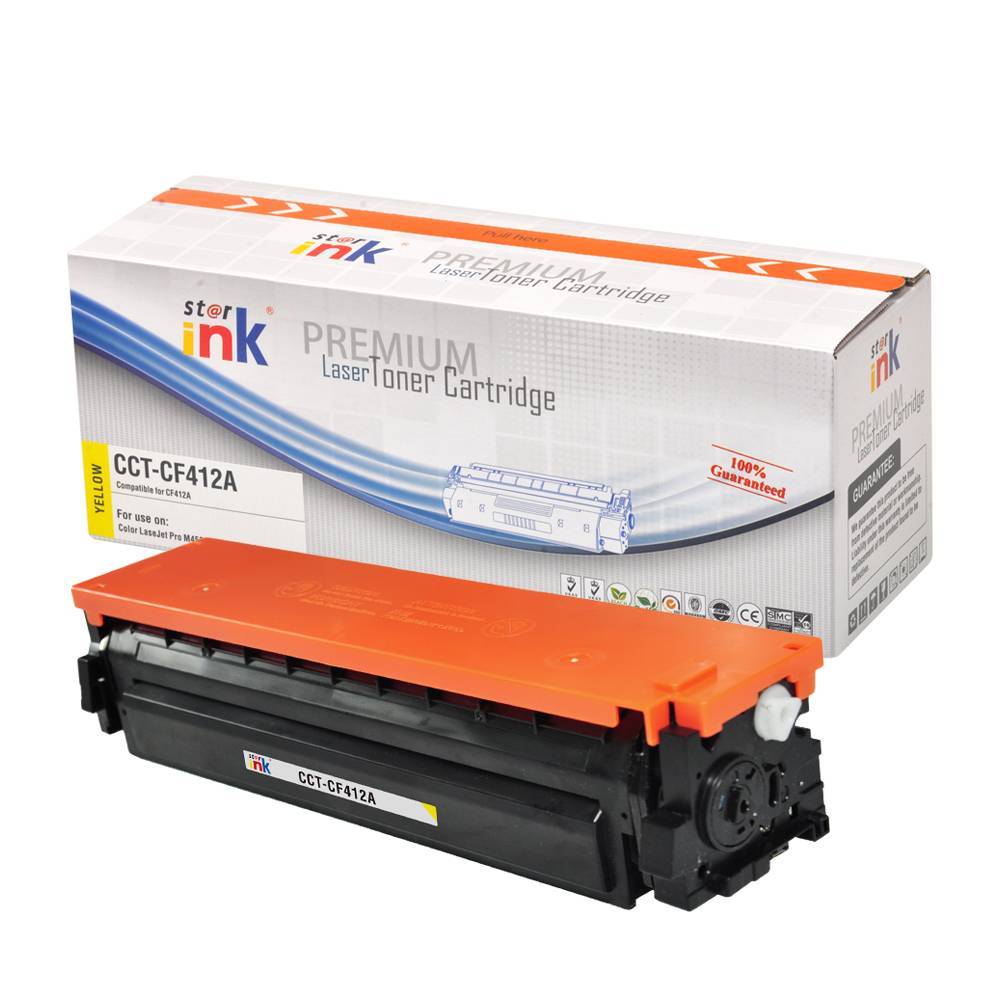 STAR INK 410A/ CF412A YELLOW PREMIUM LASER TONER CARTRIDGE