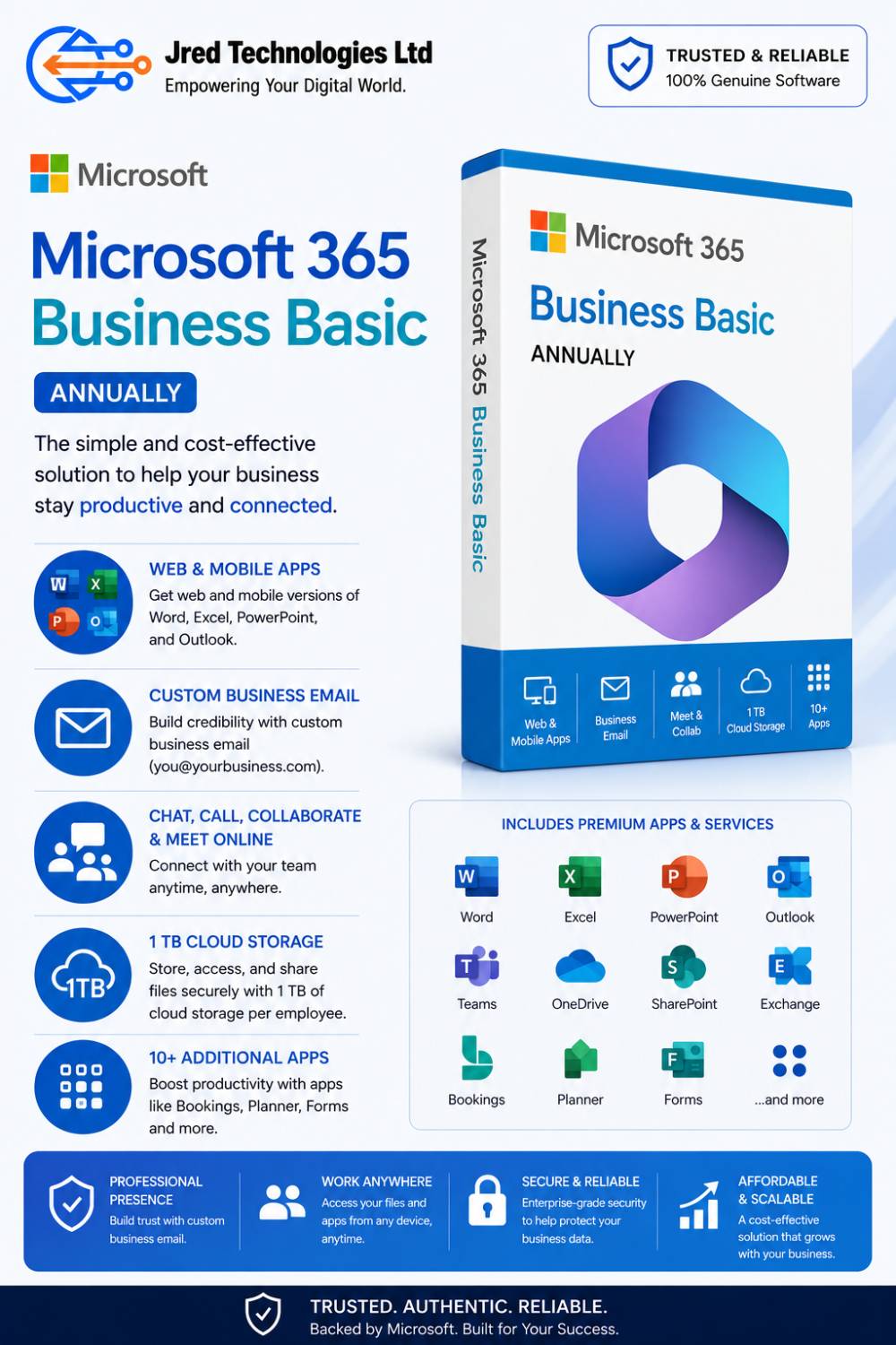 Microsoft 365 Business Basic Annually