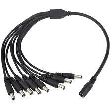 8 ways cctv power splitter 