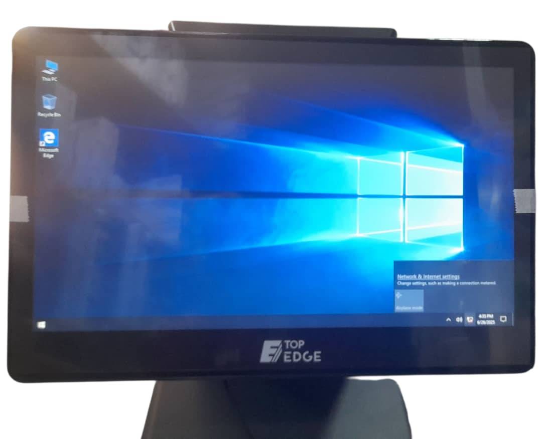 TOP EDGE TOUCH SCREEN POS MACHINE EDGE-POS368 15.6” I3 8GB RAM 256GB SSD SINGLE SCREEN