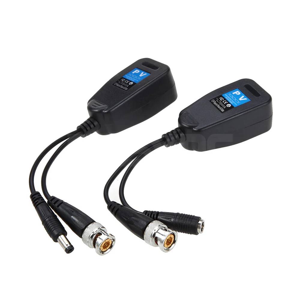 CCTV PV VIDEO BALUN CONNECTORS PAIR
