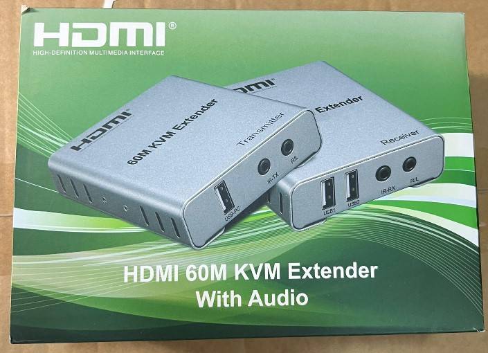 HDMI 60M KVM Extender With Audio Over Cat6