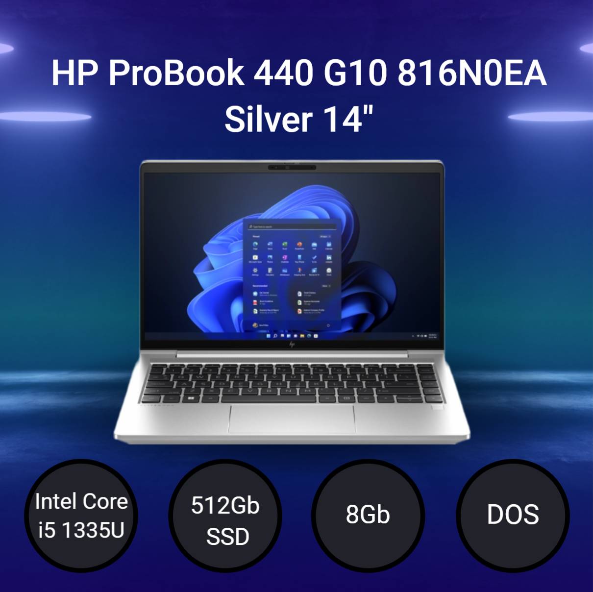 HP PROBOOK 440 G10 i5 1335U 8GB 512SGB SSD 816NOEA DOS