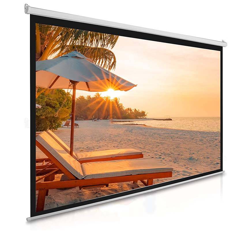 TOP EDGE 240×240CM ELECTRONIC PROJECTOR SCREEN 