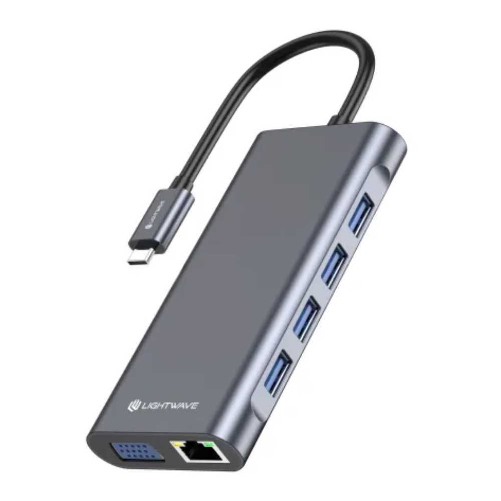 LIGHTWAVE 4K HD 11 IN 1 DOCKING STATION(LW-SIL-DOCK11/1)