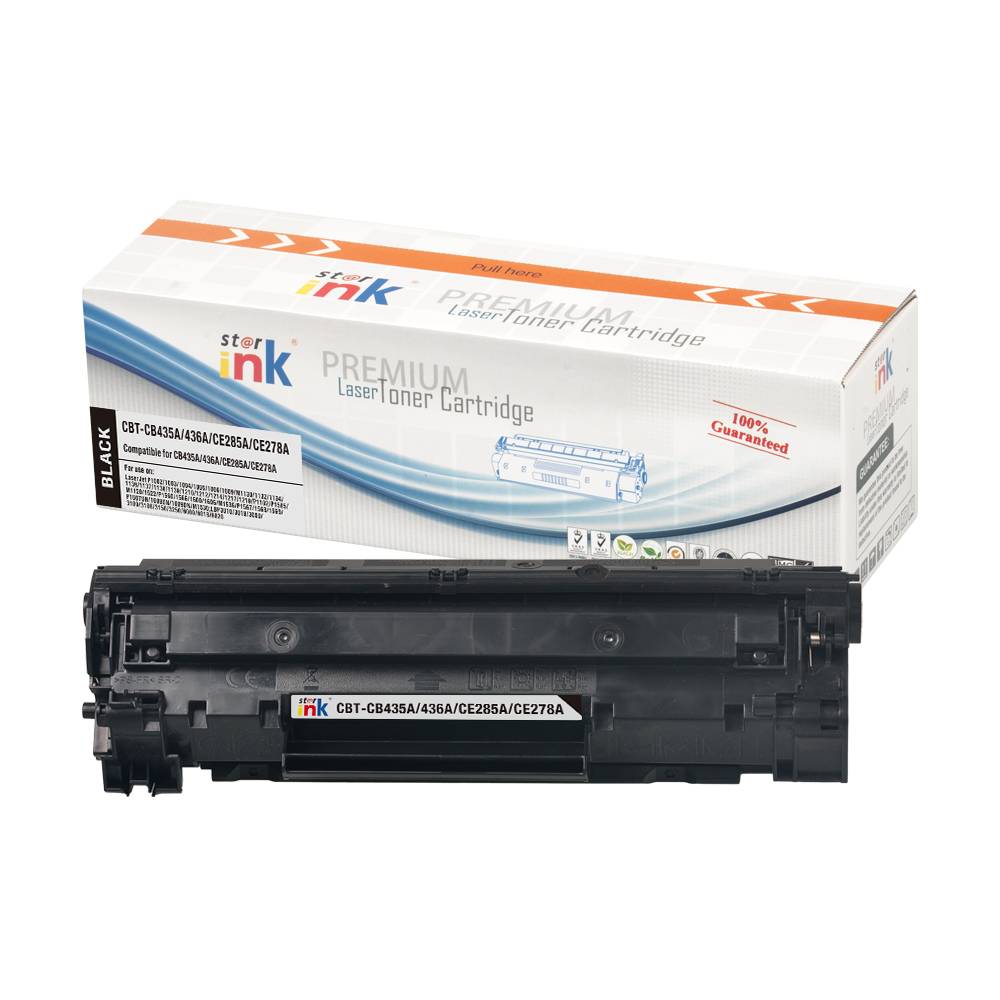 StarInk CBT-CB435A/436A/CE285A/CE278A Premium Black Laser Toner Cartridge