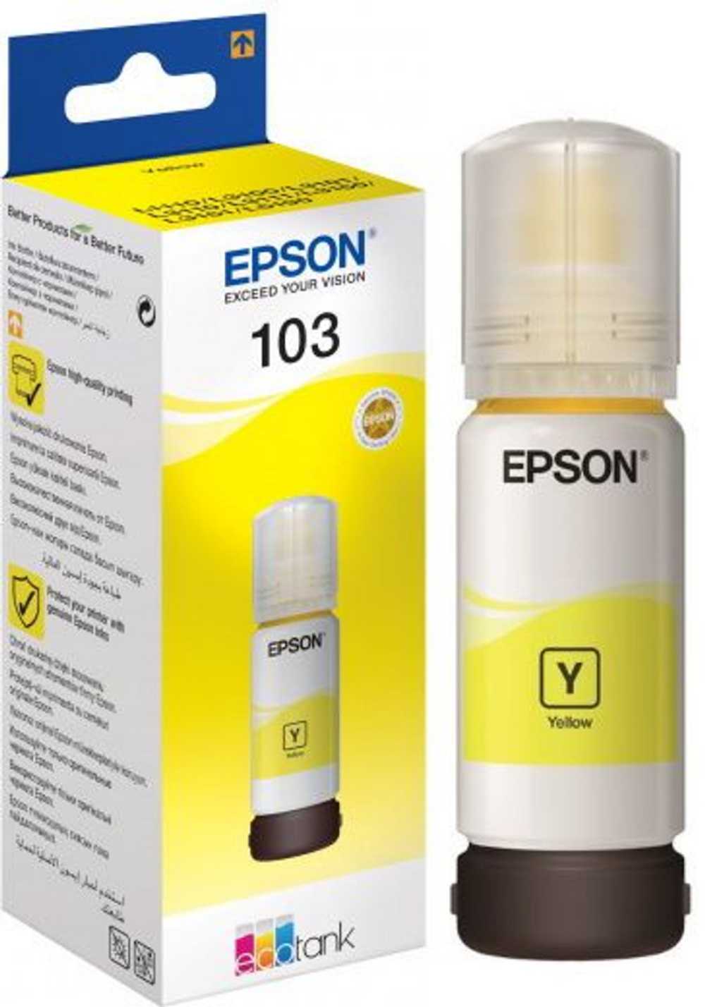 Epson 103 Yellow Original Ink Bottle (C13T00S44A) 65ml