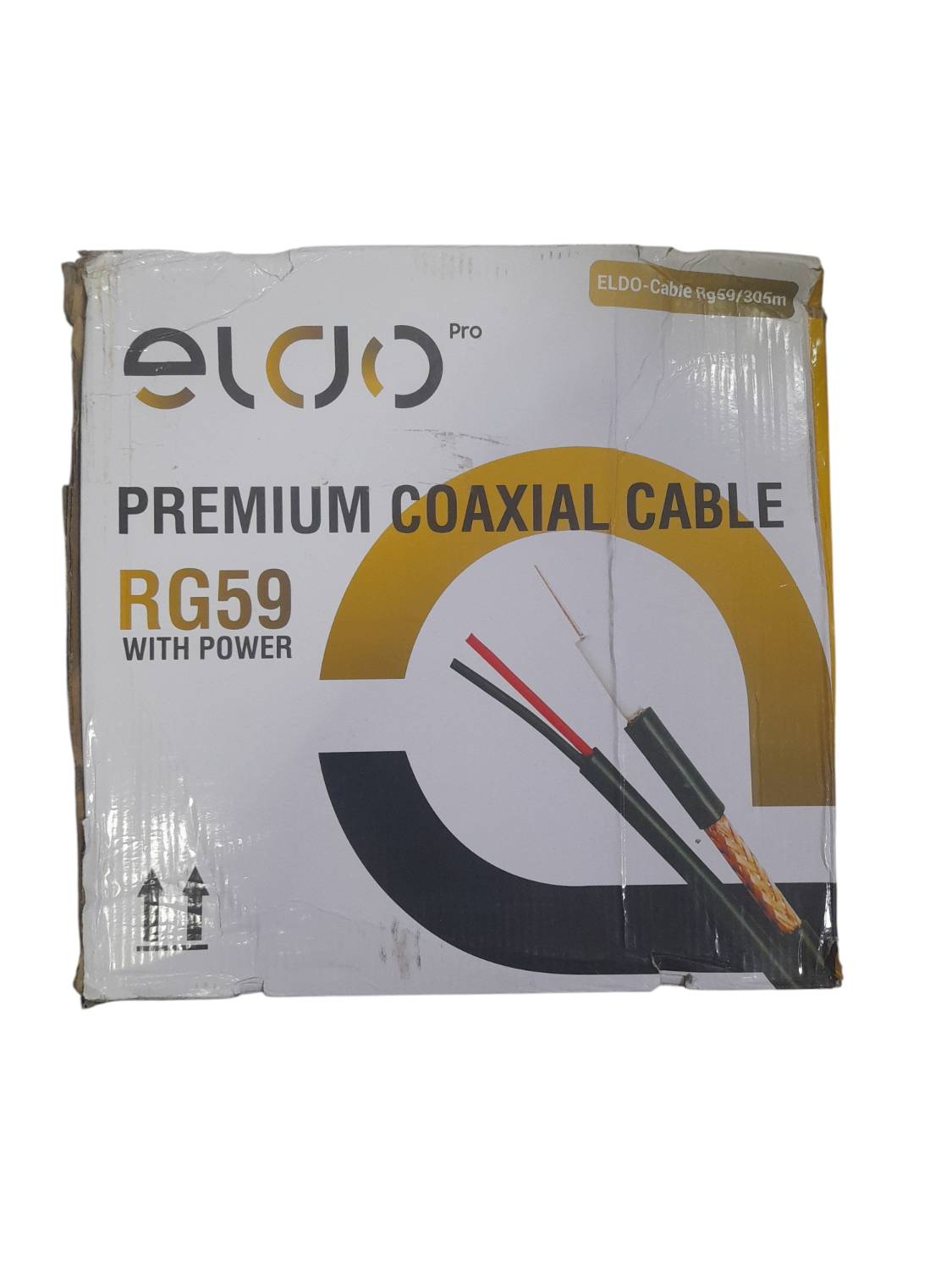 Eldo Pro 305m Rg59 Premium Coaxial Cable With Power CCTV