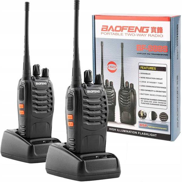 BAOFENG BF-888S PORTABLE TWO-WAY RADIO VHF UHF FM TRANSCEIVER WALKIE TALKIE