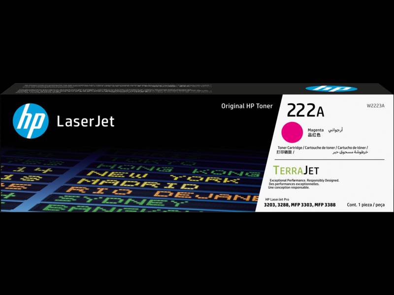 HP 222A Magenta Original LaserJet Toner Cartridge (W2223A)