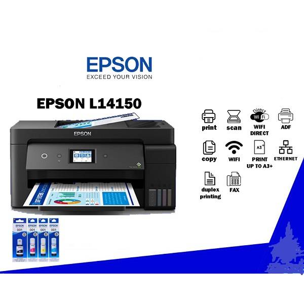 Epson EcoTank L14150 A3+ Wi-Fi Duplex Wide-Format All-in-One Ink Tank Printer