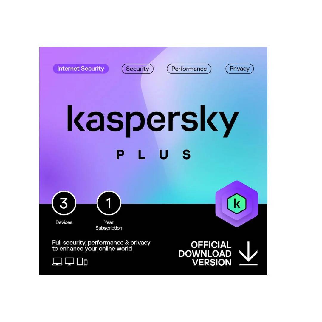 Kaspersky Plus Internet Security 3 Devices 1 Year License