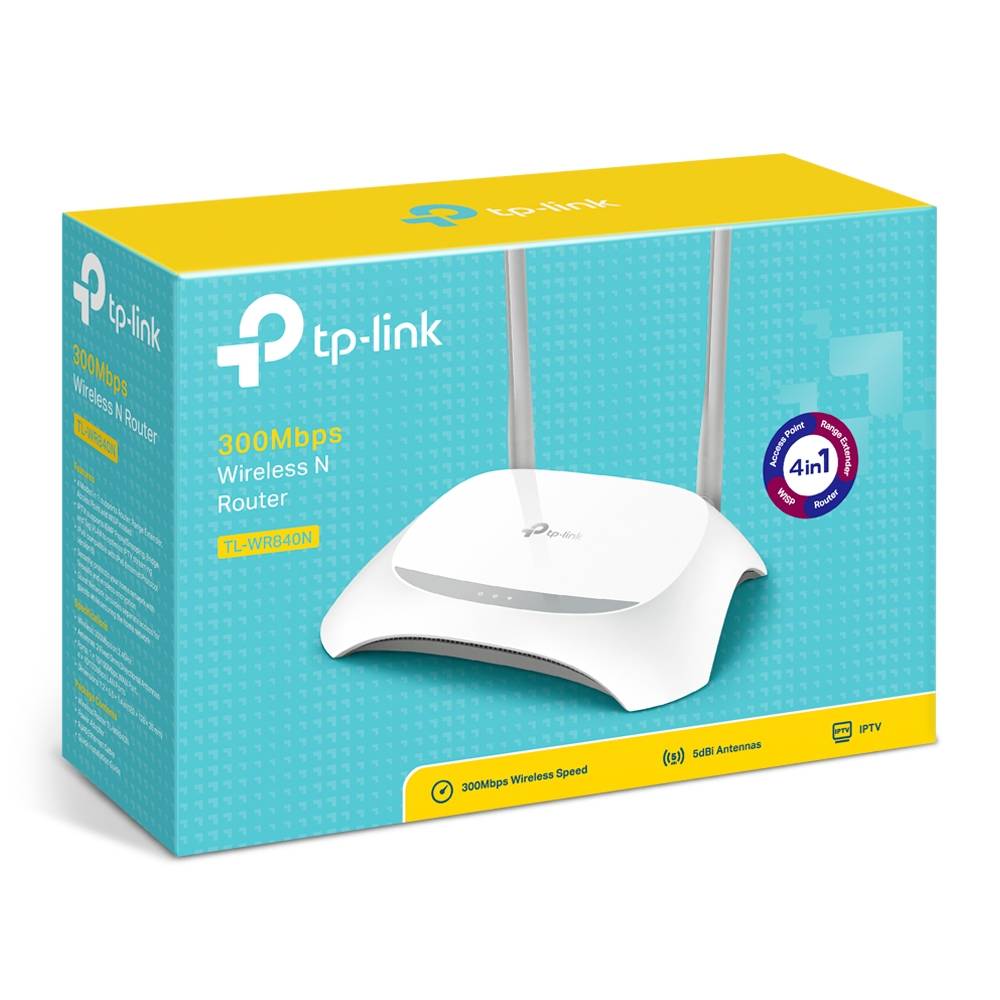 TP-LINK TL-WR840N 300 Mbps Wireless N Router 4 Port LAN